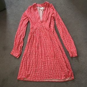 Milly Coral Alligator Print Dress Size:P