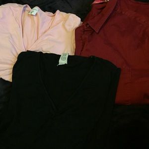 3 maternity tops