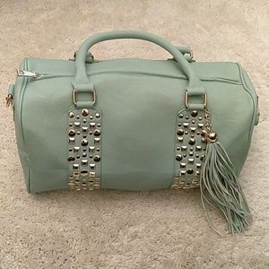 Mint green handbag