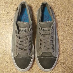 Grey wash canvas shoes size 9