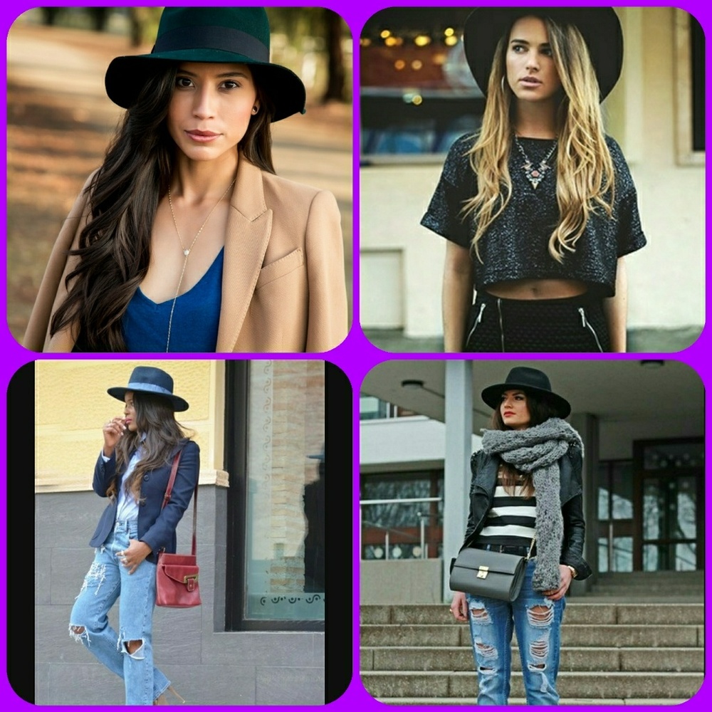 (Traded)"WILD GYPSY" INDIGO BLACK FEDORA - Picture 4 of 4