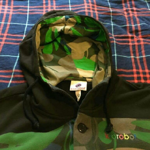 $275 KidRobot Allover Print Hoodie!SZ M *MINT* - Picture 3 of 4