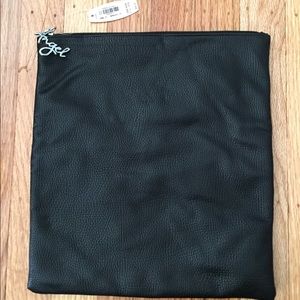 NWT Victoria's Secret Black Faux Leather Bag