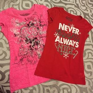 Christmas and Valentine's Theme Shirts