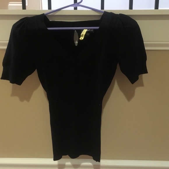 Size small short sleeve V-neck Bebe sweater