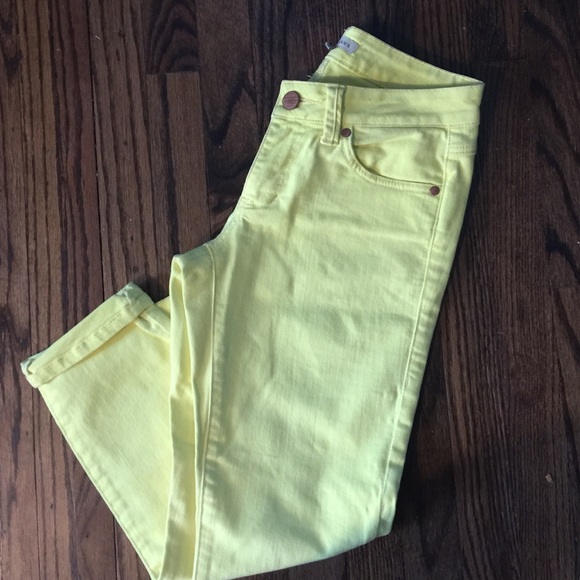 CAbi yellow ankle jeans