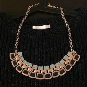Gorgeous Teal and Black Neclace