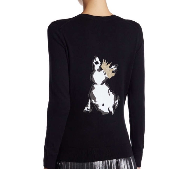 TED BAKER LONDON ASHORNE EMBELLISHED DOG SWEATER - Picture 2 of 2