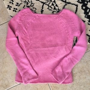 Ann Taylor Pink Cashmere Sweater