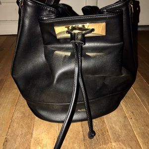 Aldo Black Leather Purse