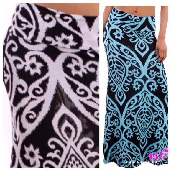 💥HOST PICK 2/5💥BEAUTIFUL DAMASK MAXI SKIRTS - Picture 2 of 2