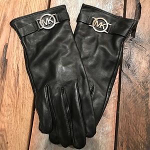 Michael Kors Leather Gloves