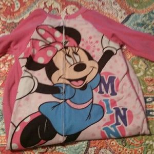 Minnie mouse footed sleeper size 5t