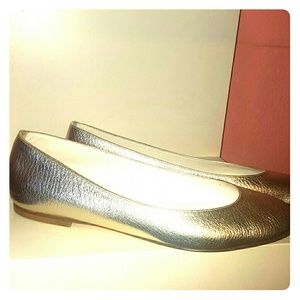Gold flats 10022-Shoes