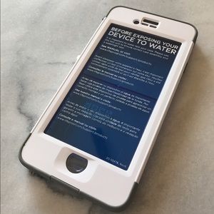 IPhone Lifeproof Nuud case, gray/white