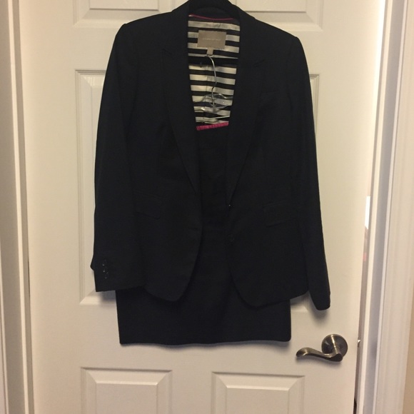 Banana Republic 2 piece black suit