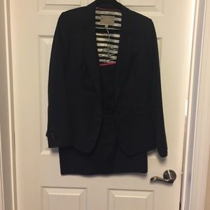 Banana Republic 2 piece black suit