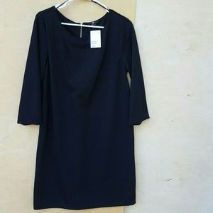 Chic black knit dress