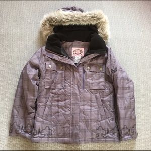 Girls purple winter jacket