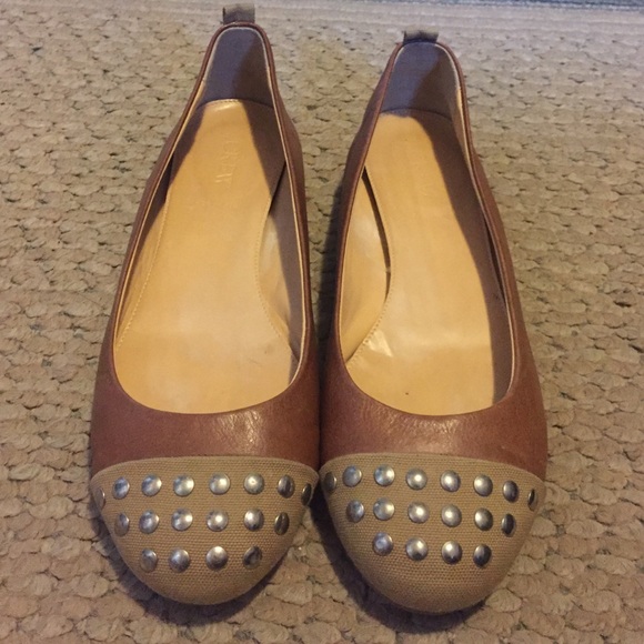 J. Crew Leather Ballerina Flats Size 7.5