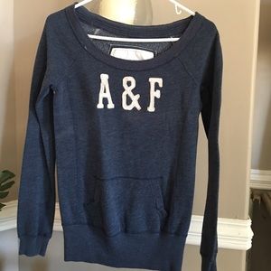 Abercrombie crew neck sweater, navy blue