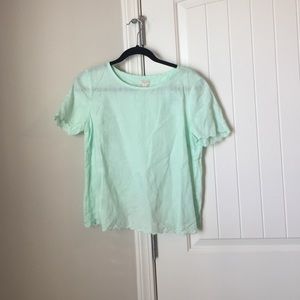 Mint open back top