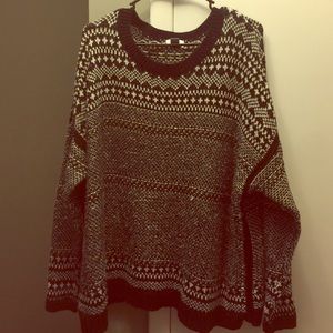 Black and white heavy sweater ❄️