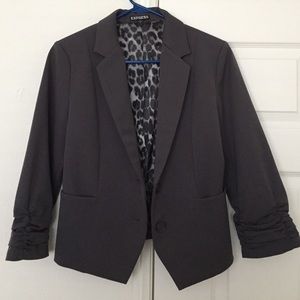 Gray express blazer