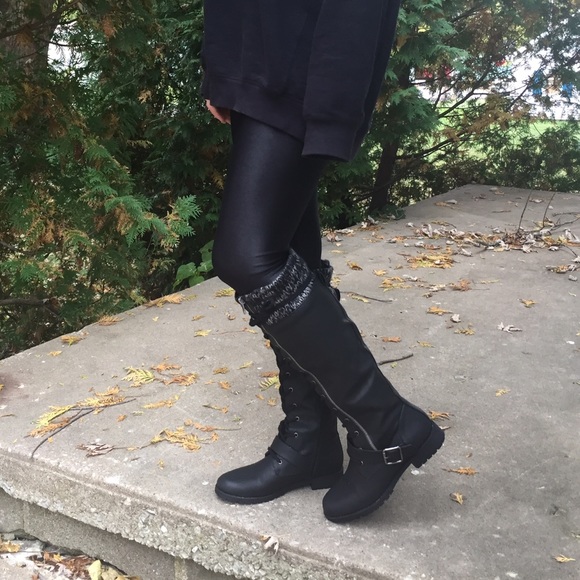 justfab rihannon knee high boots