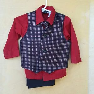 4 piece boy's suit set