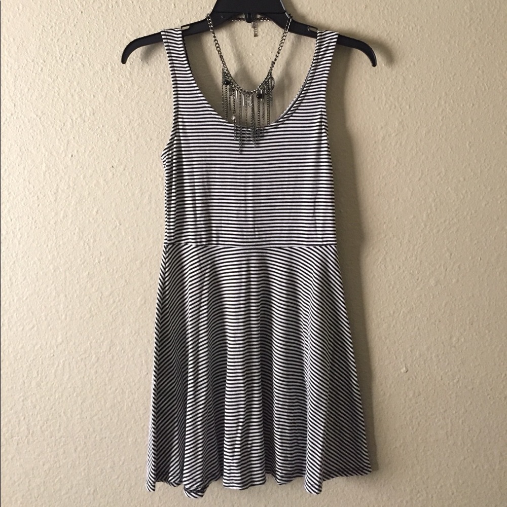 Striped skater dress