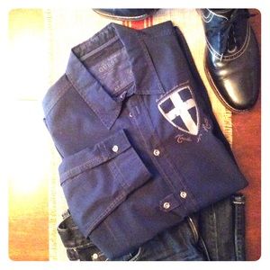 Guess Men's Casual Button Down Size L