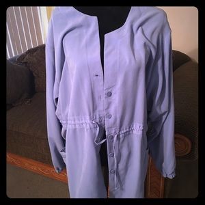 Beautiful soft sky blue scrub jacket.  EUC