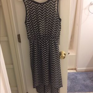 Black and White Sheer Dress