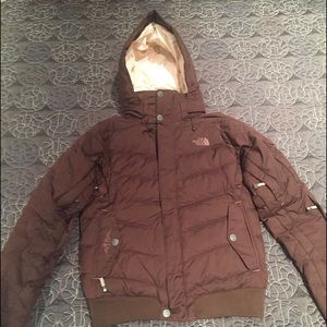 North Face 600-Fill Insulated Brown Jacket