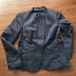 Banana republic grey zip up cotton jacket