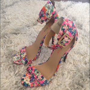 Floral JustFab Heels