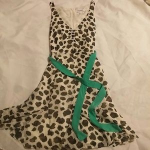 Leopard print summer party dress