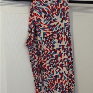 BNWT LuLaRoe leggings OS red white blue