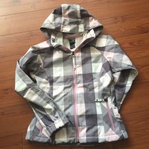 North Face APEX fleeced lined checker jacket