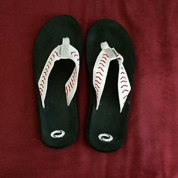 baseball flip flops wholesale