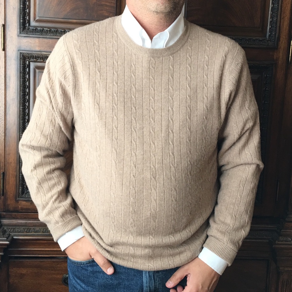 Cashmere, Saks Fifth Avenue sweater, men's M