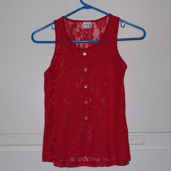children medium floral lace top