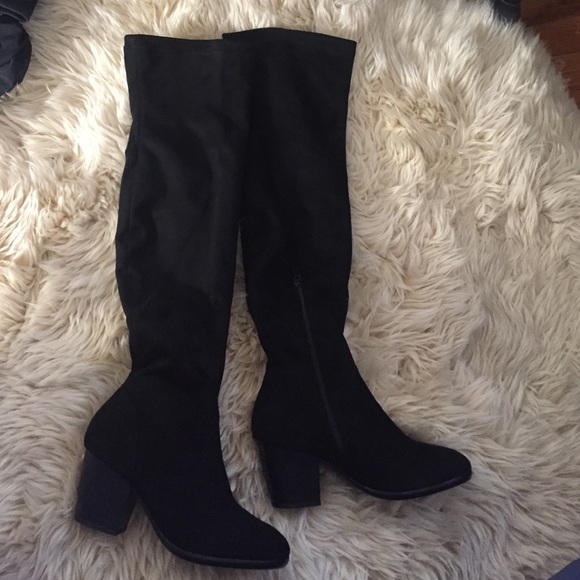 Black Over The Knee Boots
