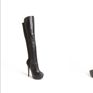 'Highting' Over the Knee Pointy Toe Stretch Boot