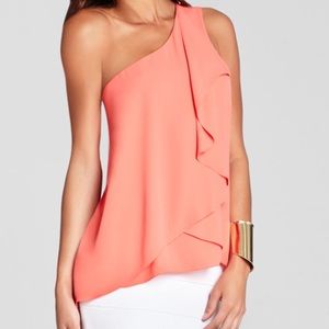 *SALE* BCBGMaxAzria One Shoulder Drape Top