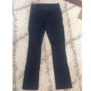 Straight dark wash jeans