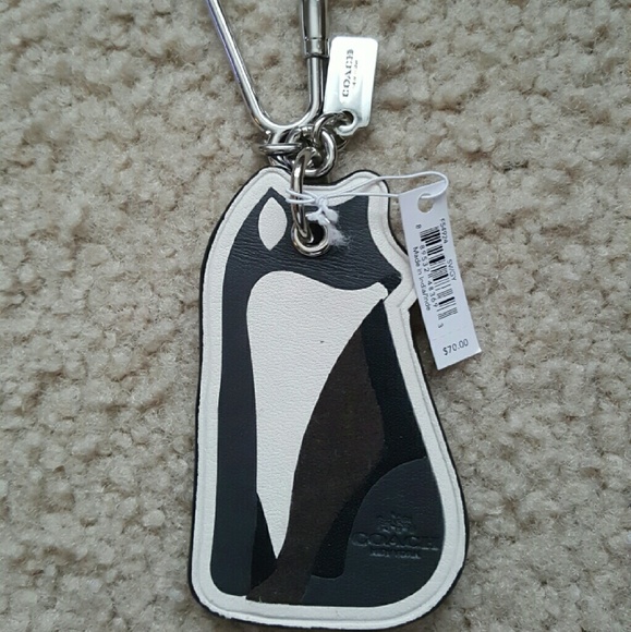 COACH Fob Fox Keychain NWT