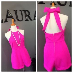 Hot pink romper