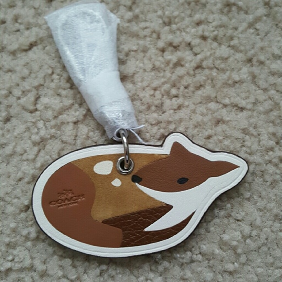 Coach Deer Keychain NWT